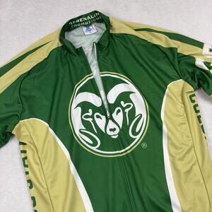 Colorado State Rams Adrenaline Promotions Jersey Men XL Green Cycling Pro